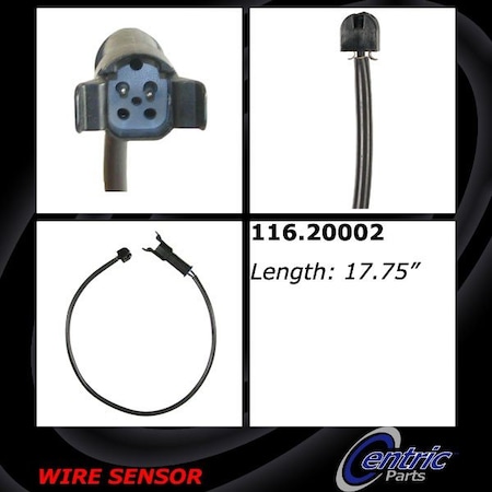Centric Parts Brake Pad Sensor Wires, 116.20002 116.20002